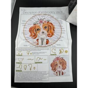 New Dog Embroidery Kit - Cavalier King Charles - No. 814